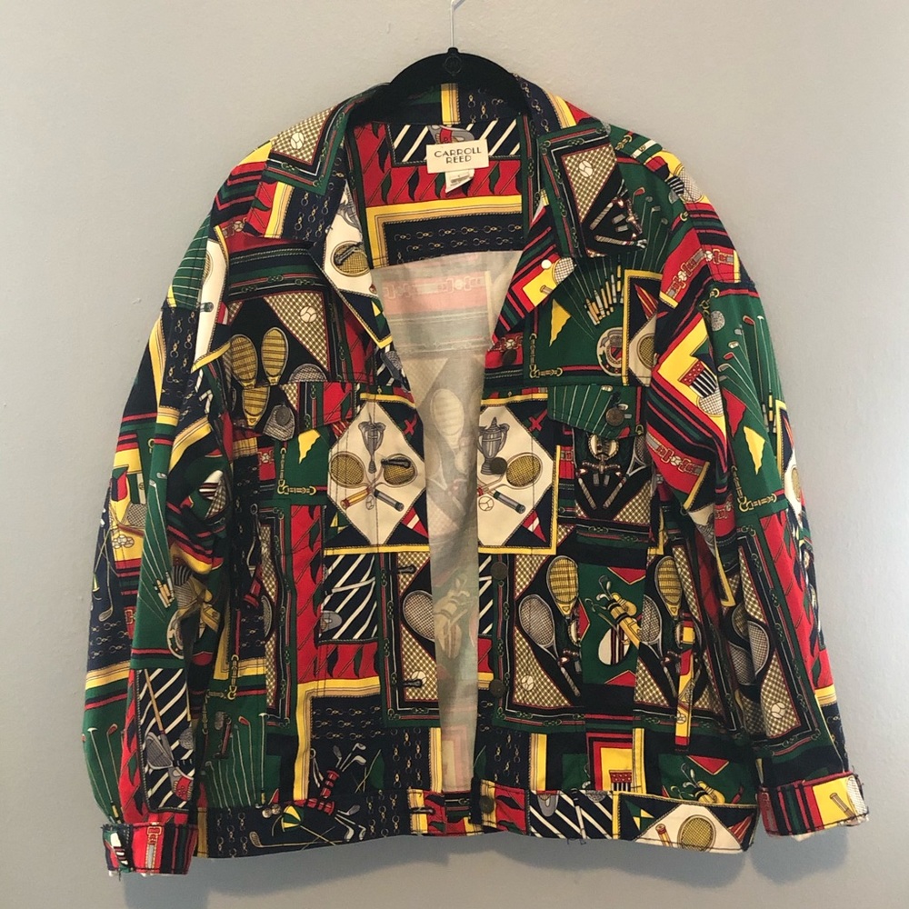 Amazing 80’s print jacket.